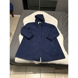 Appleseed's Coat Hood Collar Button Front‎ Pockets Detachable Lining Size 1X NEW